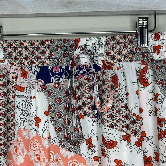 Womens Patchwork Blue White and Pink Tiered Maxi Skirt Size Small Boho Hippie - Picture 2 of 9